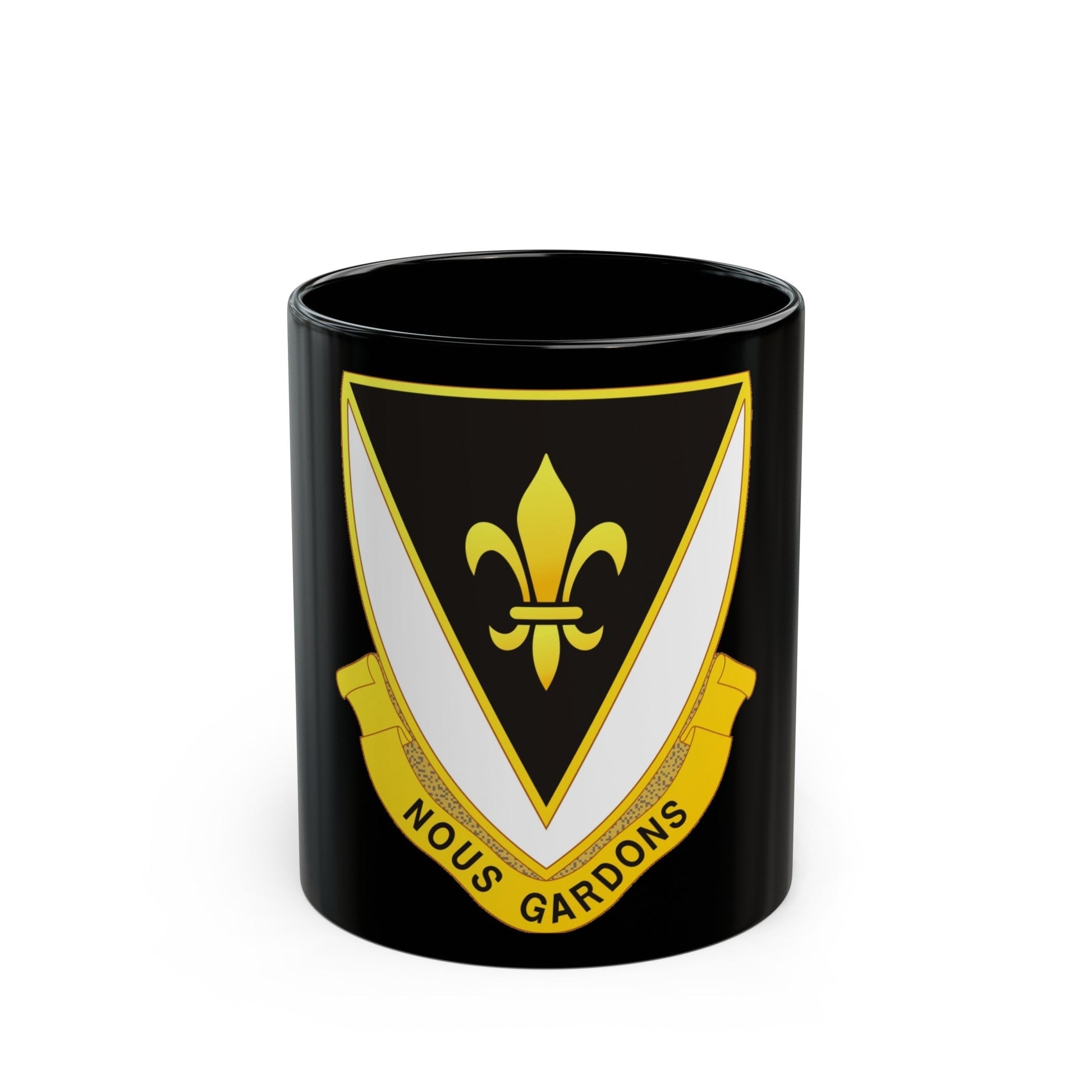 329th Infantry Regiment (U.S. Army) Black Coffee Mug-11oz-The Sticker Space