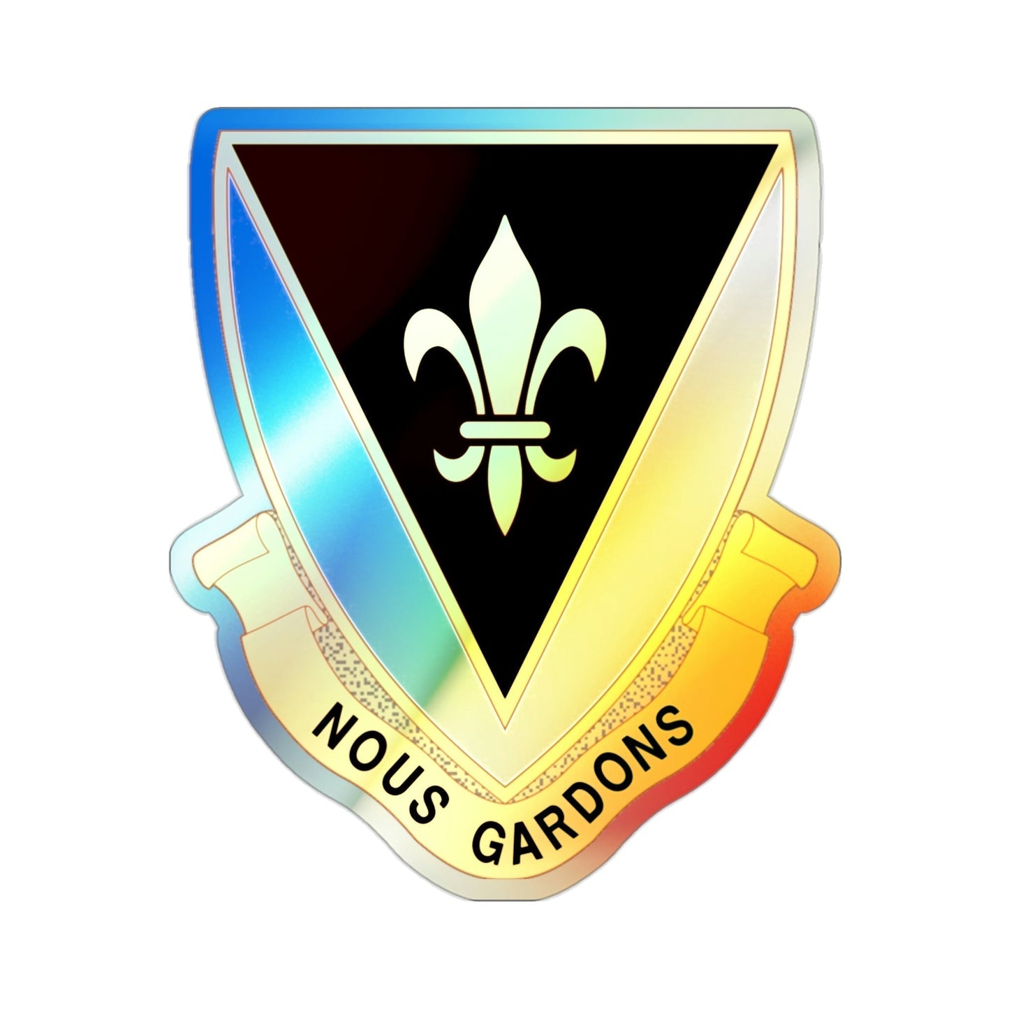 329th Infantry Regiment (U.S. Army) Holographic STICKER Die-Cut Vinyl Decal-2 Inch-The Sticker Space