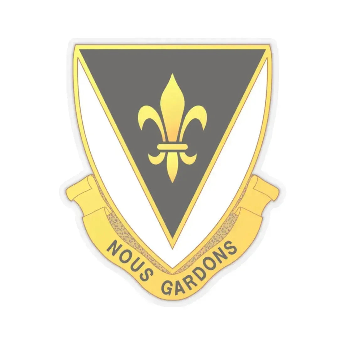 329th Infantry Regiment (U.S. Army) STICKER Vinyl Kiss-Cut Decal 3 Inch Transparent - The Sticker Space