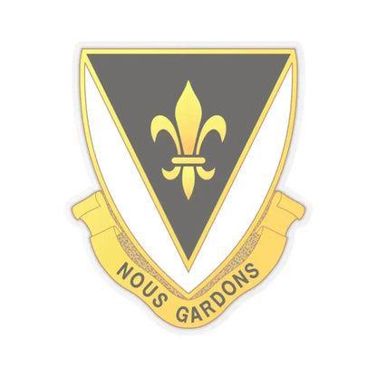 329th Infantry Regiment (U.S. Army) STICKER Vinyl Kiss-Cut Decal 4 Inch Transparent - The Sticker Space