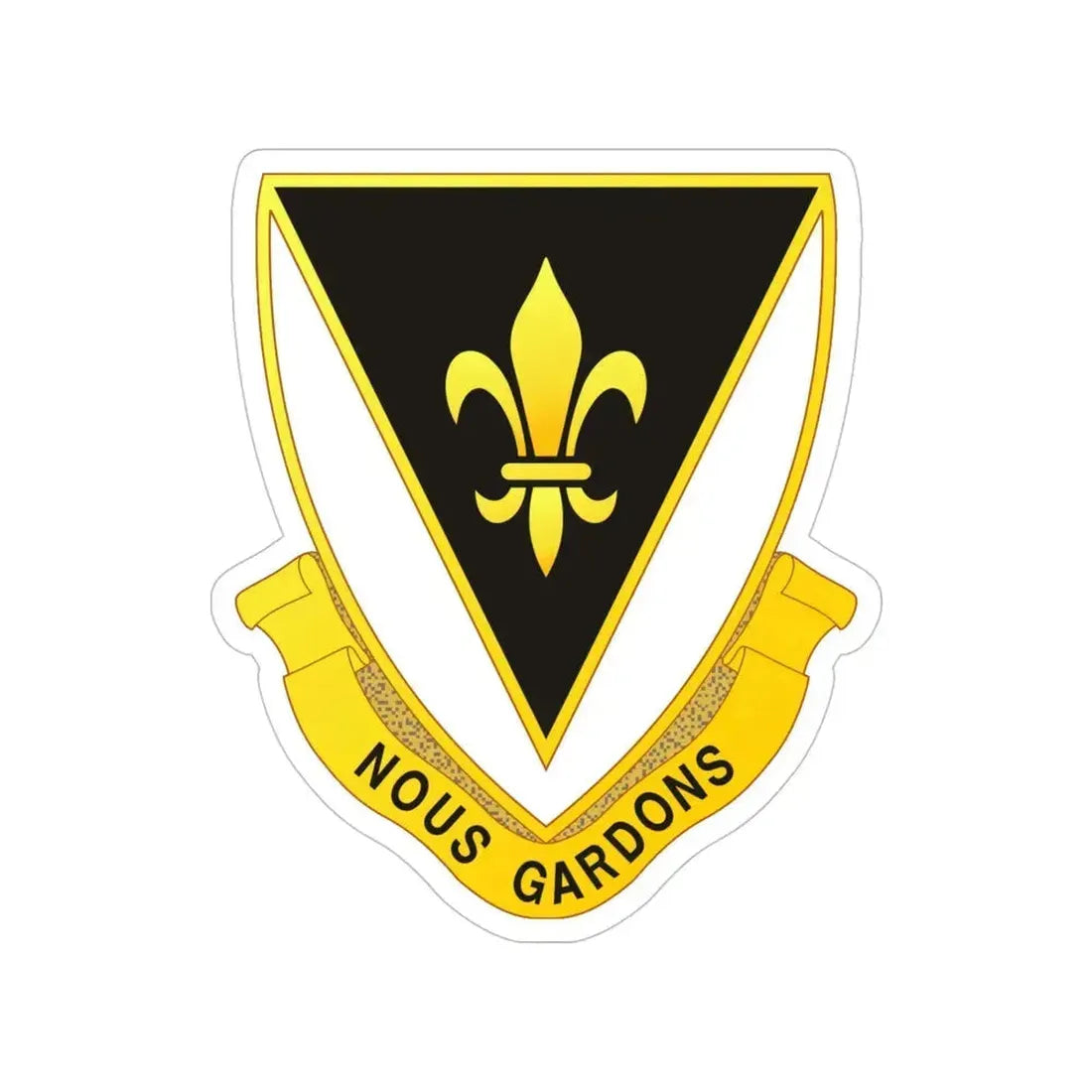 329th Infantry Regiment (U.S. Army) Transparent STICKER Die-Cut Vinyl Decal 5 Inch - The Sticker Space