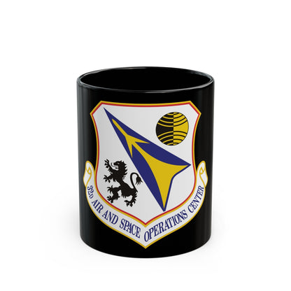 32d Air and Space Operations Center (U.S. Air Force) Black Coffee Mug-11oz-The Sticker Space