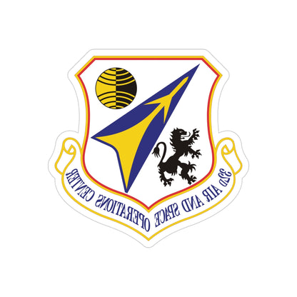 32d Air and Space Operations Center (U.S. Air Force) REVERSE PRINT Transparent STICKER-4" × 4"-The Sticker Space