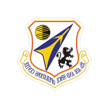 32d Air and Space Operations Center (U.S. Air Force) REVERSE PRINT Transparent STICKER-6" × 6"-The Sticker Space