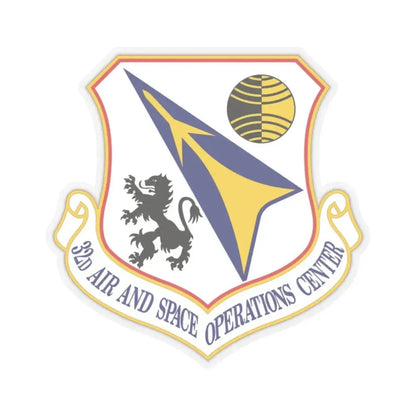 32d Air and Space Operations Center (U.S. Air Force) STICKER Vinyl Kiss-Cut Decal 2 Inch Transparent - The Sticker Space