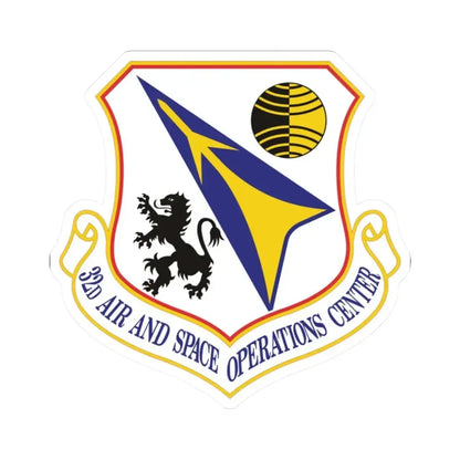 32d Air and Space Operations Center (U.S. Air Force) STICKER Vinyl Kiss-Cut Decal 2 Inch White - The Sticker Space