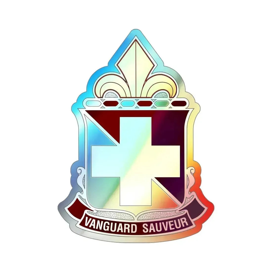 32d Hospital Center (U.S. Army) Holographic STICKER Die-Cut Vinyl Decal 6 Inch Holographic - The Sticker Space