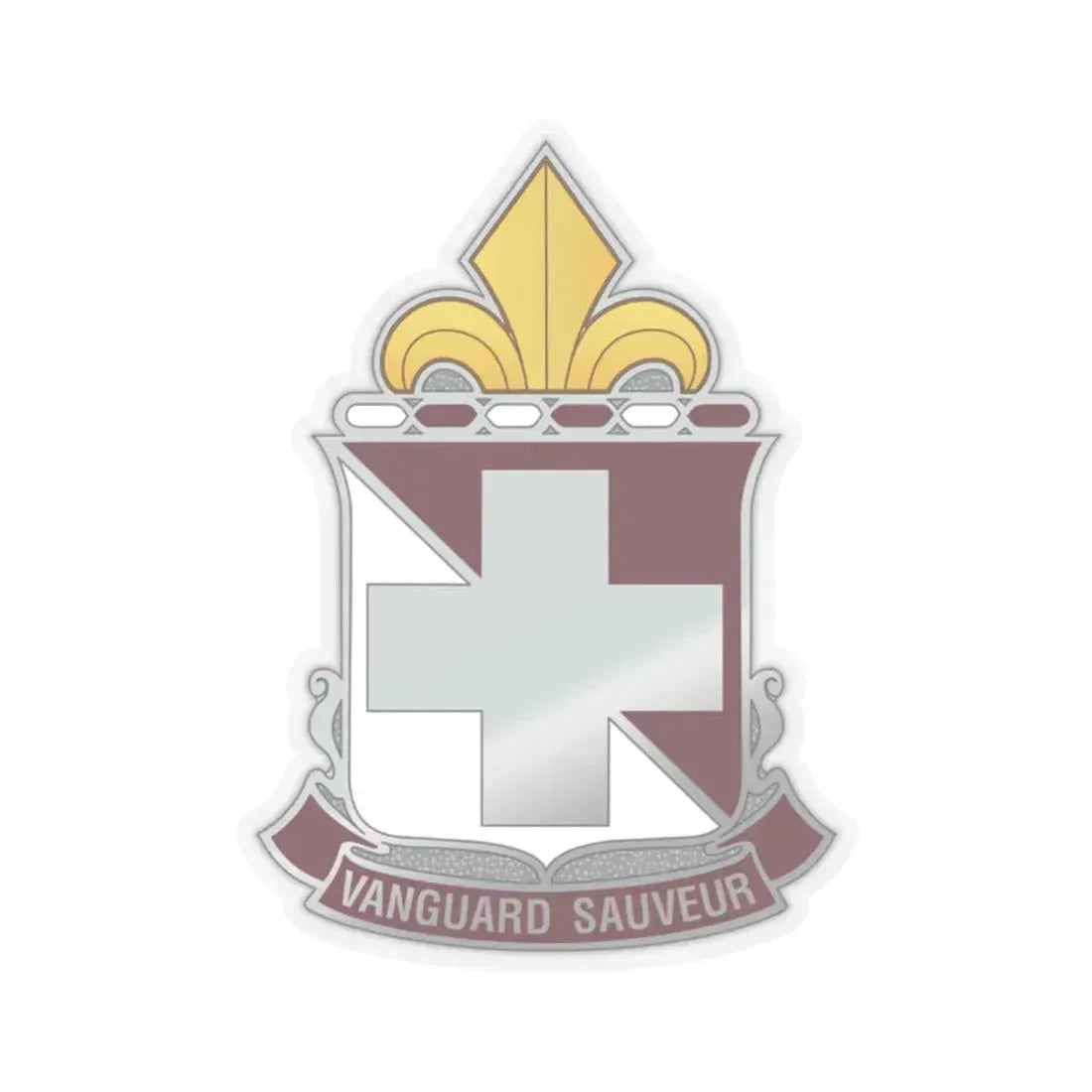 32d Hospital Center (U.S. Army) STICKER Vinyl Kiss-Cut Decal 2 Inch Transparent - The Sticker Space