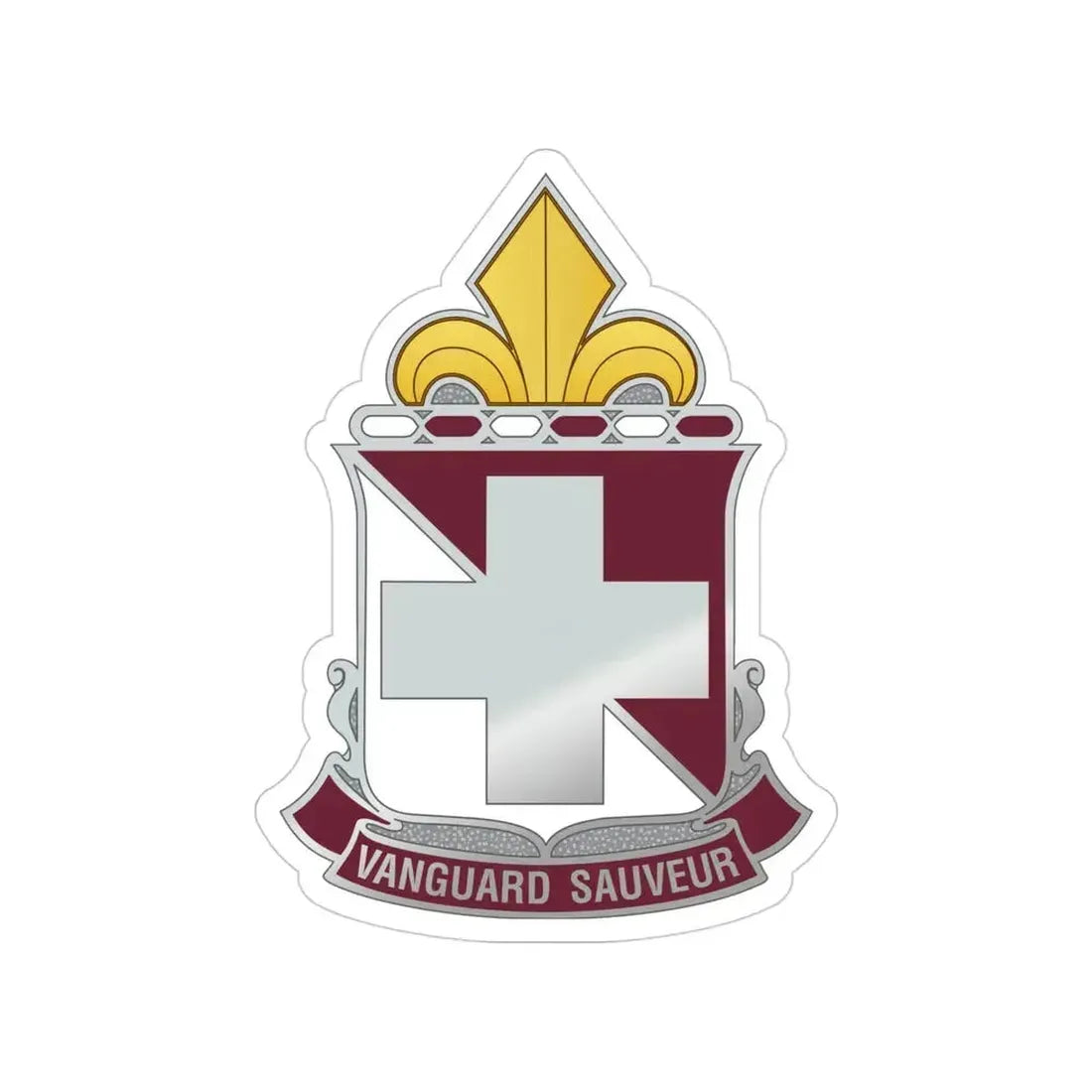 32d Hospital Center (U.S. Army) Transparent STICKER Die-Cut Vinyl Decal 4 Inch - The Sticker Space