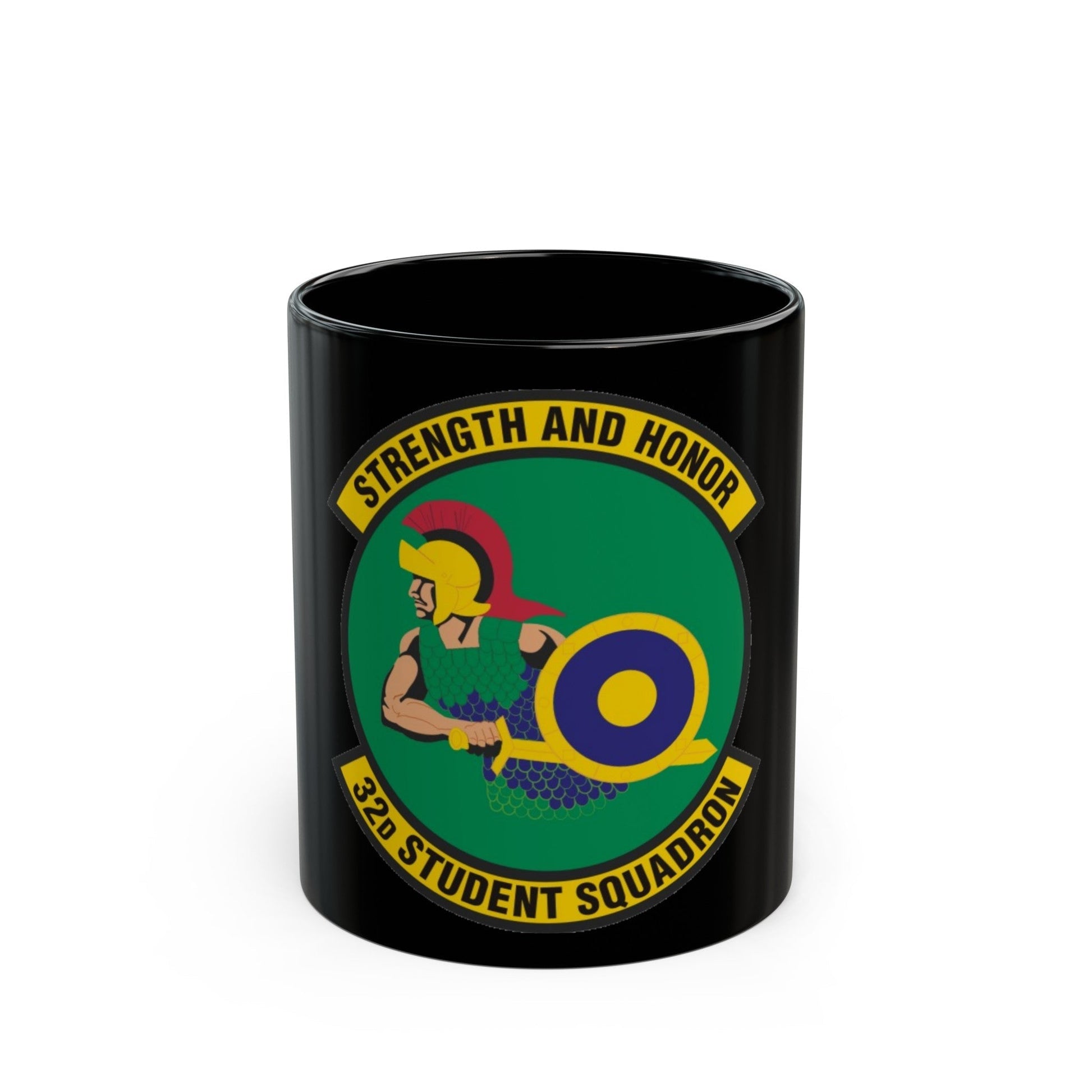 32d Student Squadron (U.S. Air Force) Black Coffee Mug-11oz-The Sticker Space