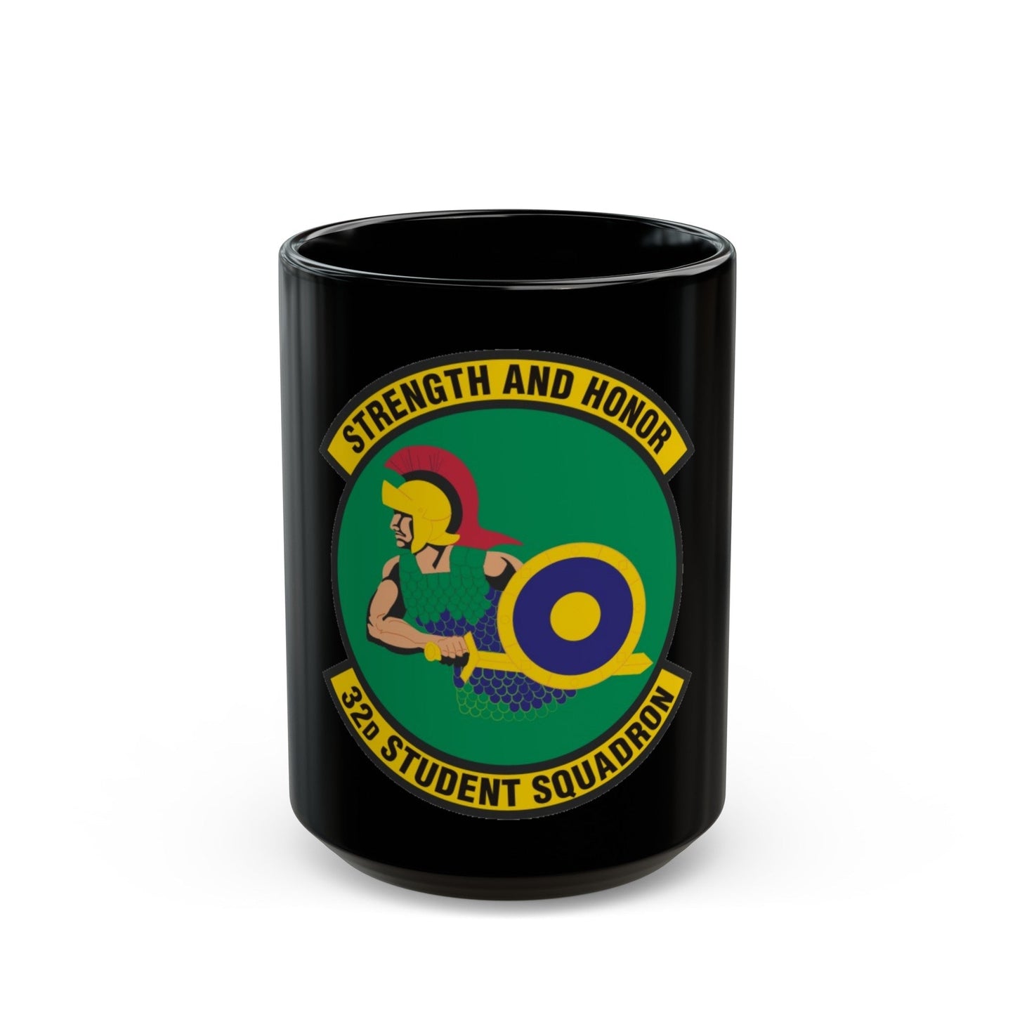 32d Student Squadron (U.S. Air Force) Black Coffee Mug-15oz-The Sticker Space