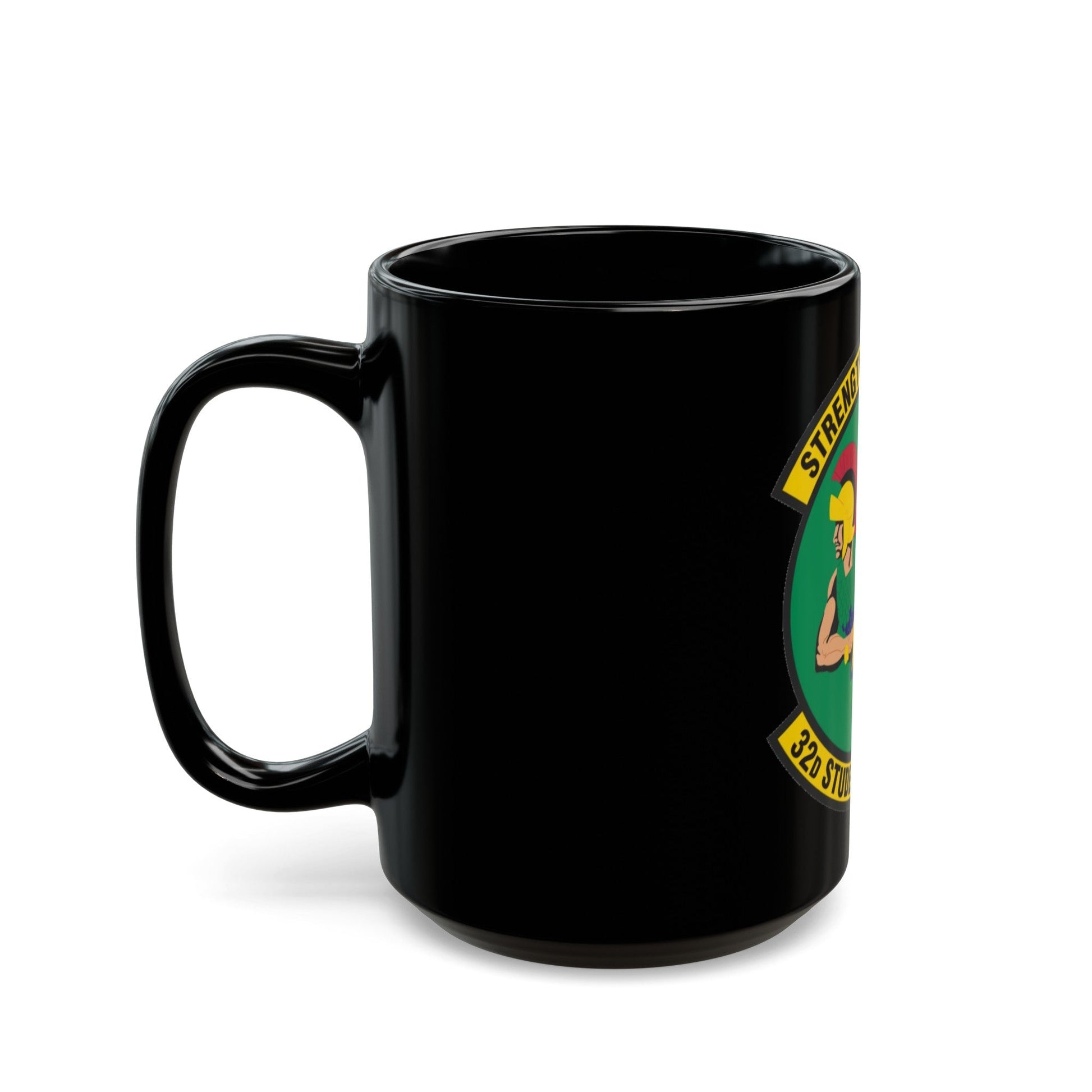 32d Student Squadron (U.S. Air Force) Black Coffee Mug-The Sticker Space