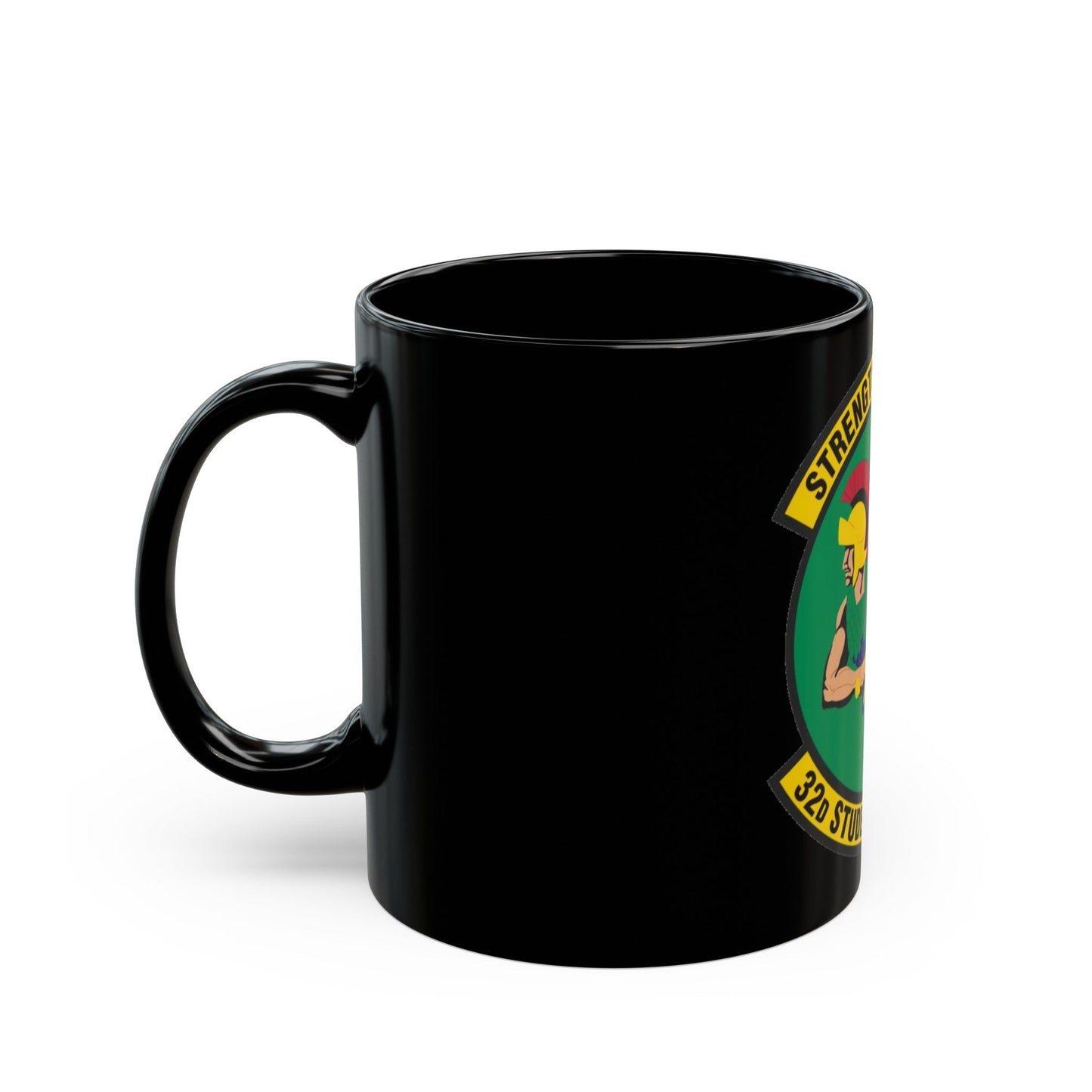 32d Student Squadron (U.S. Air Force) Black Coffee Mug-The Sticker Space