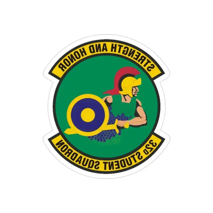 32d Student Squadron (U.S. Air Force) REVERSE PRINT Transparent Die-Cut STICKER 3 Inch Die-Cut Transparent - The Sticker Space