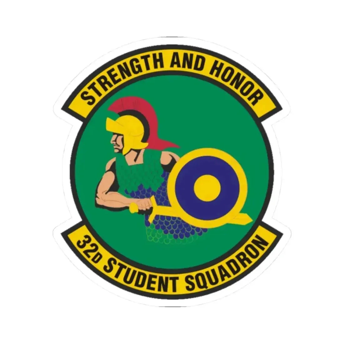 32d Student Squadron (U.S. Air Force) STICKER Vinyl Kiss-Cut Decal 2 Inch White - The Sticker Space