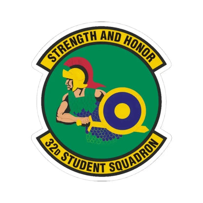 32d Student Squadron (U.S. Air Force) STICKER Vinyl Kiss-Cut Decal 4 Inch White - The Sticker Space