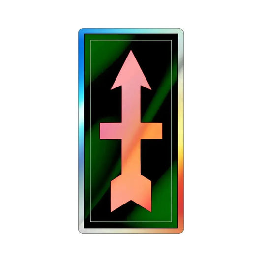 32nd Infantry Division (U.S. Army) Holographic STICKER Die-Cut Vinyl Decal 6 Inch Holographic - The Sticker Space