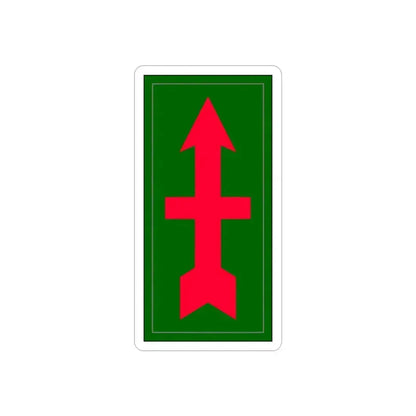 32nd infantry division (U.S. Army) REVERSE PRINT Transparent Die-Cut STICKER 2 Inch Die-Cut Transparent - The Sticker Space