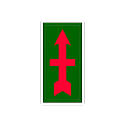 32nd infantry division (U.S. Army) REVERSE PRINT Transparent Die-Cut STICKER 3 Inch Die-Cut Transparent - The Sticker Space