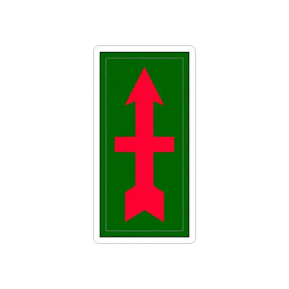 32nd infantry division (U.S. Army) REVERSE PRINT Transparent Die-Cut STICKER 6 Inch Die-Cut Transparent - The Sticker Space