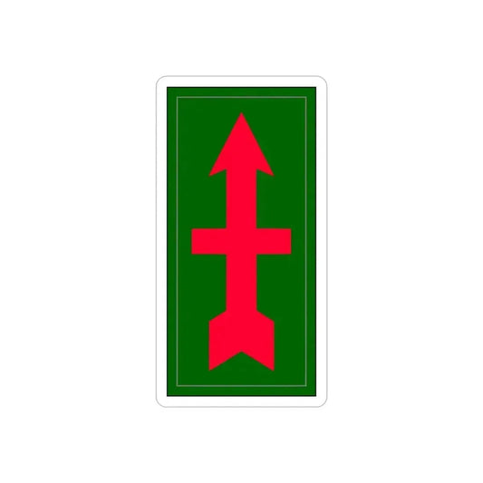 32nd infantry division (U.S. Army) REVERSE PRINT Transparent Die-Cut STICKER 6 Inch Die-Cut Transparent - The Sticker Space