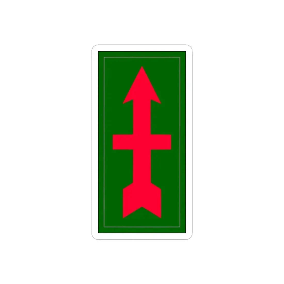 32nd infantry division (U.S. Army) REVERSE PRINT Transparent Die-Cut STICKER - The Sticker Space