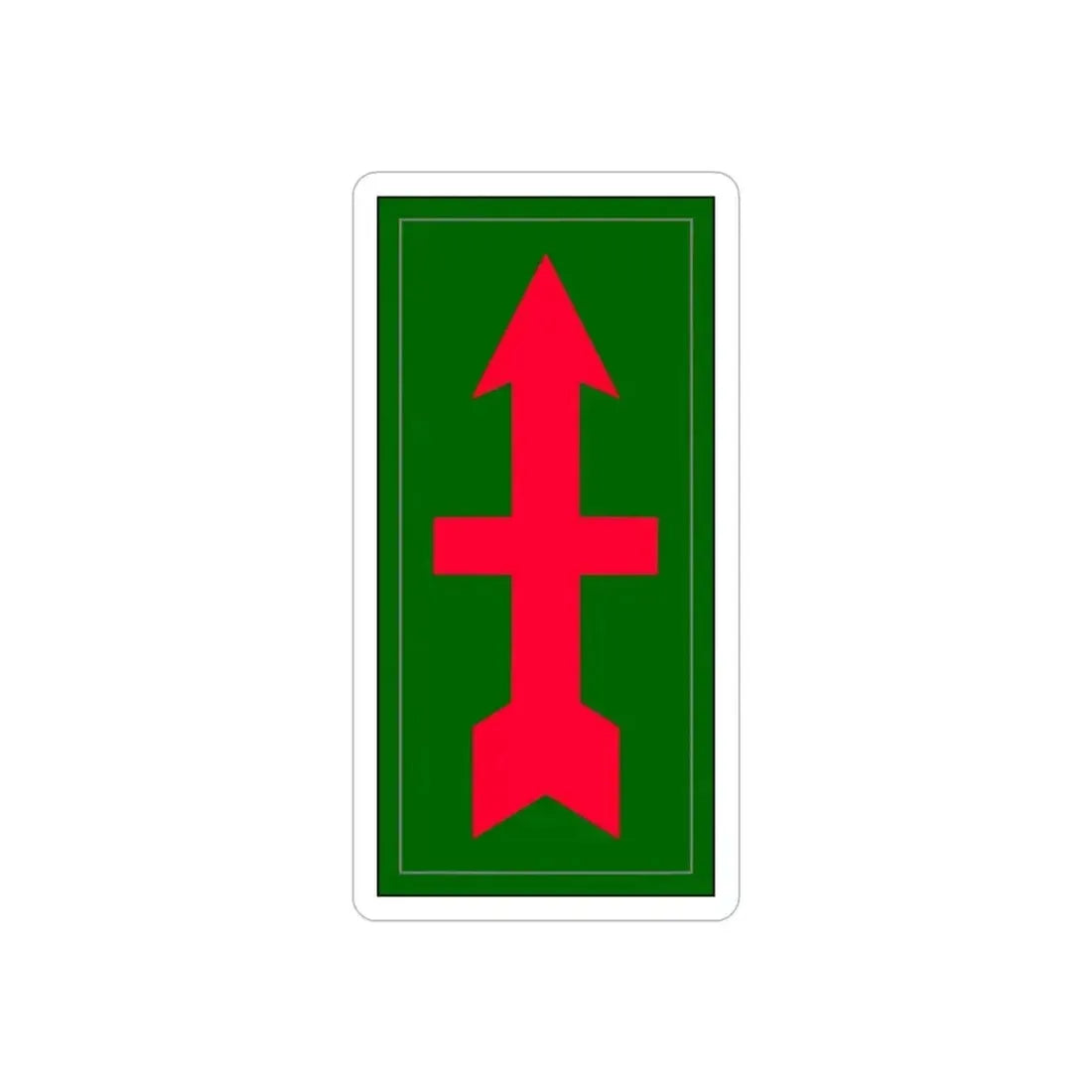 32nd infantry division (U.S. Army) REVERSE PRINT Transparent Die-Cut STICKER - The Sticker Space