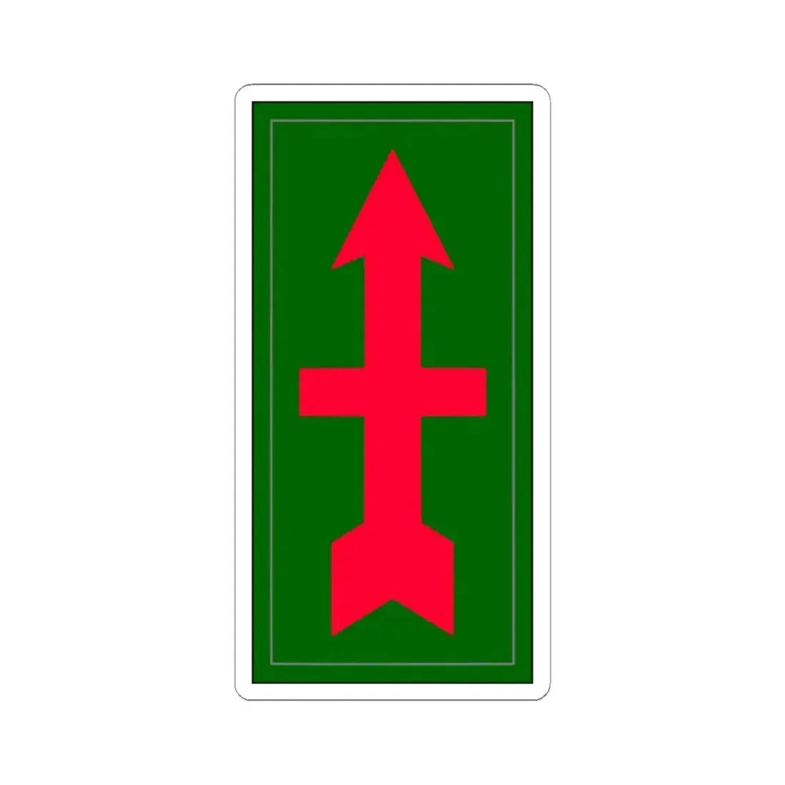 32nd infantry division (U.S. Army) STICKER Vinyl Kiss-Cut Decal 3 Inch White - The Sticker Space