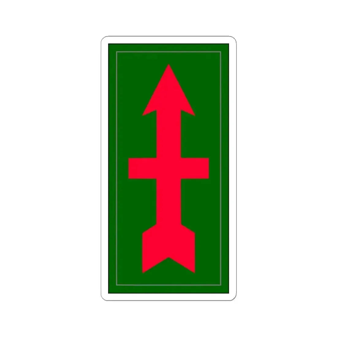 32nd infantry division (U.S. Army) STICKER Vinyl Kiss-Cut Decal 4 Inch White - The Sticker Space