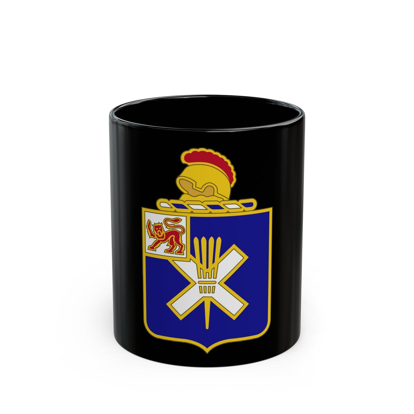 32nd Infantry Regiment (U.S. Army) Black Coffee Mug-11oz-The Sticker Space