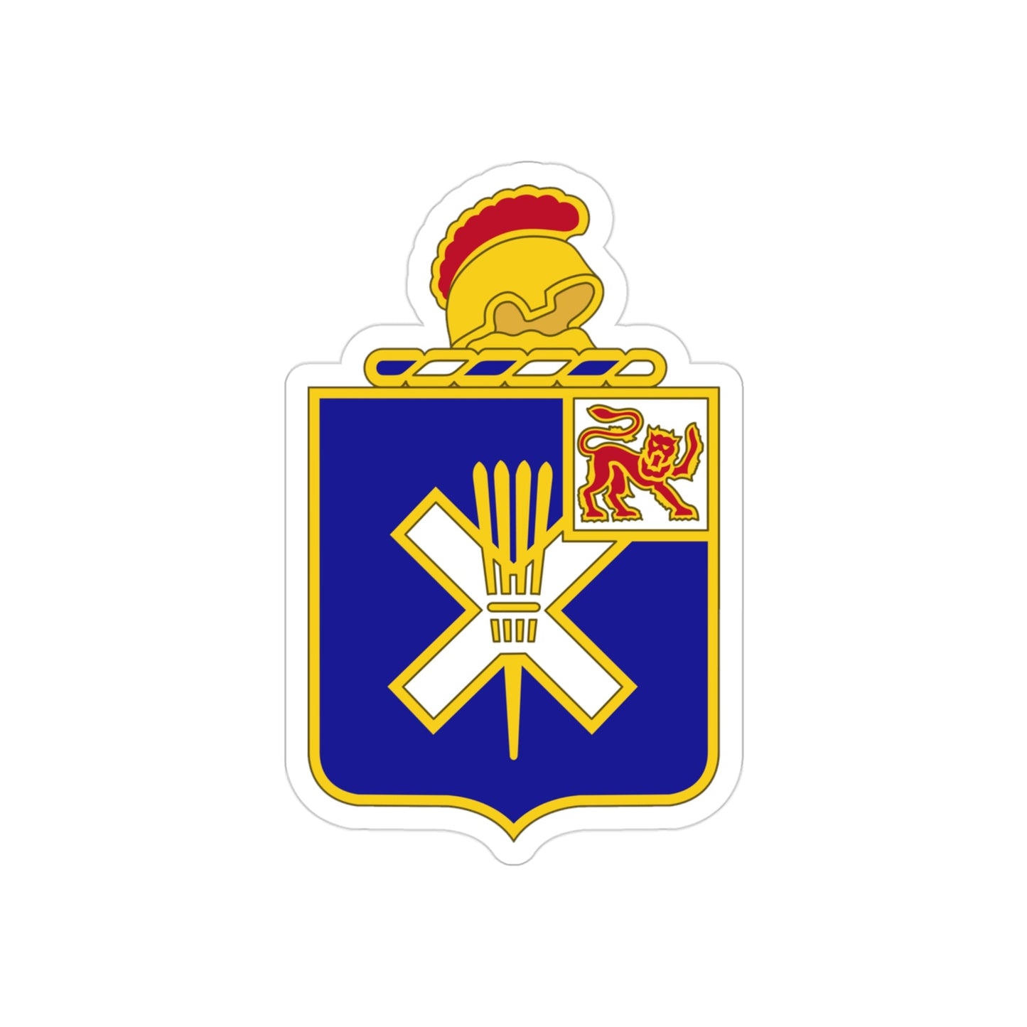 32nd Infantry Regiment (U.S. Army) REVERSE PRINT Transparent STICKER-3" × 3"-The Sticker Space