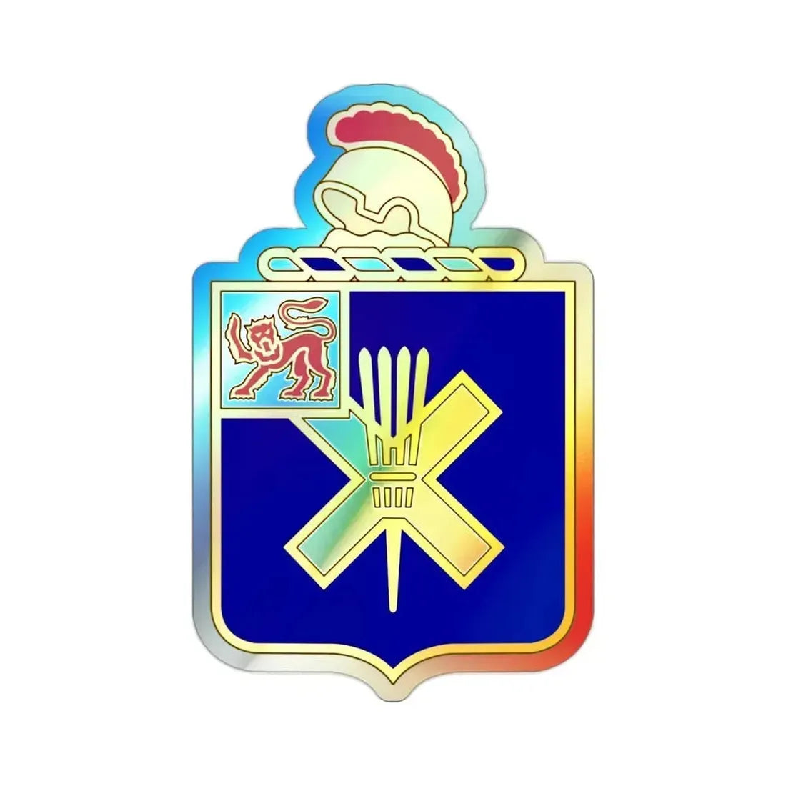 32nd Infantry Regiment (U.S. Army) Holographic STICKER Die-Cut Vinyl Decal 2 Inch Holographic - The Sticker Space