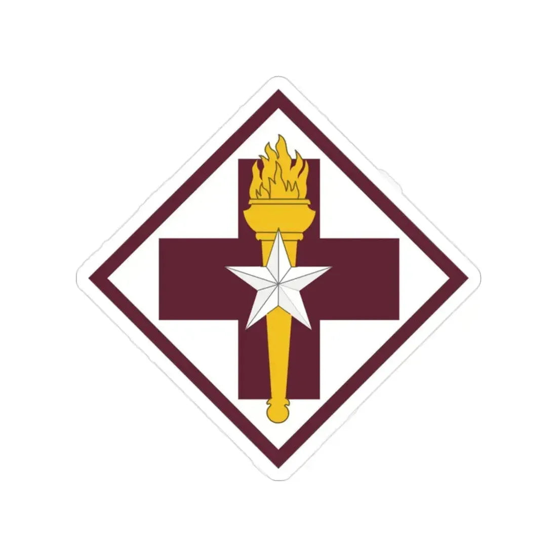 32nd Medical Brigade SSI (U.S. Army) Transparent STICKER Die-Cut Vinyl Decal 2 Inch - The Sticker Space