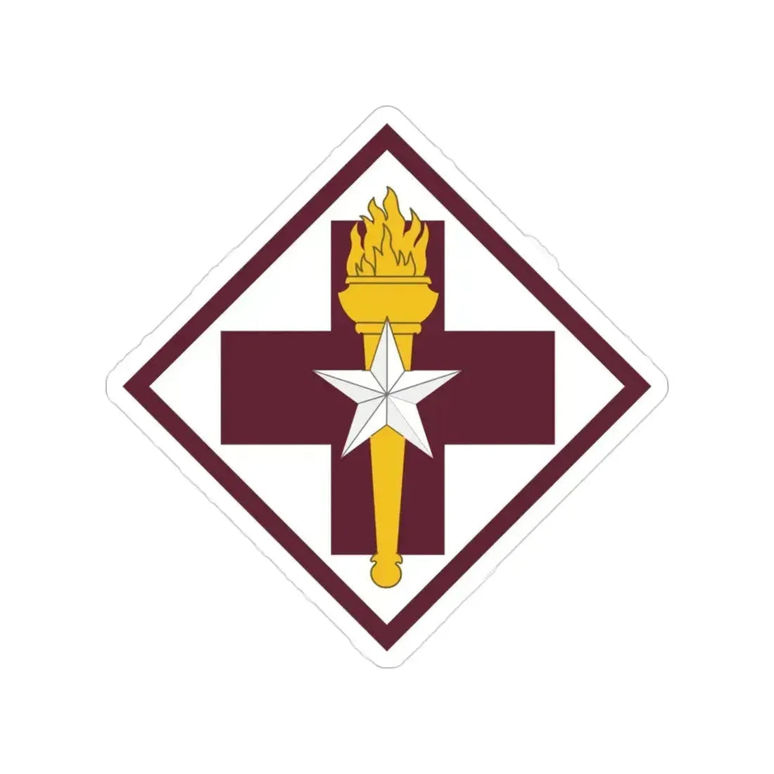 32nd Medical Brigade SSI (U.S. Army) Transparent STICKER Die-Cut Vinyl Decal 3 Inch - The Sticker Space