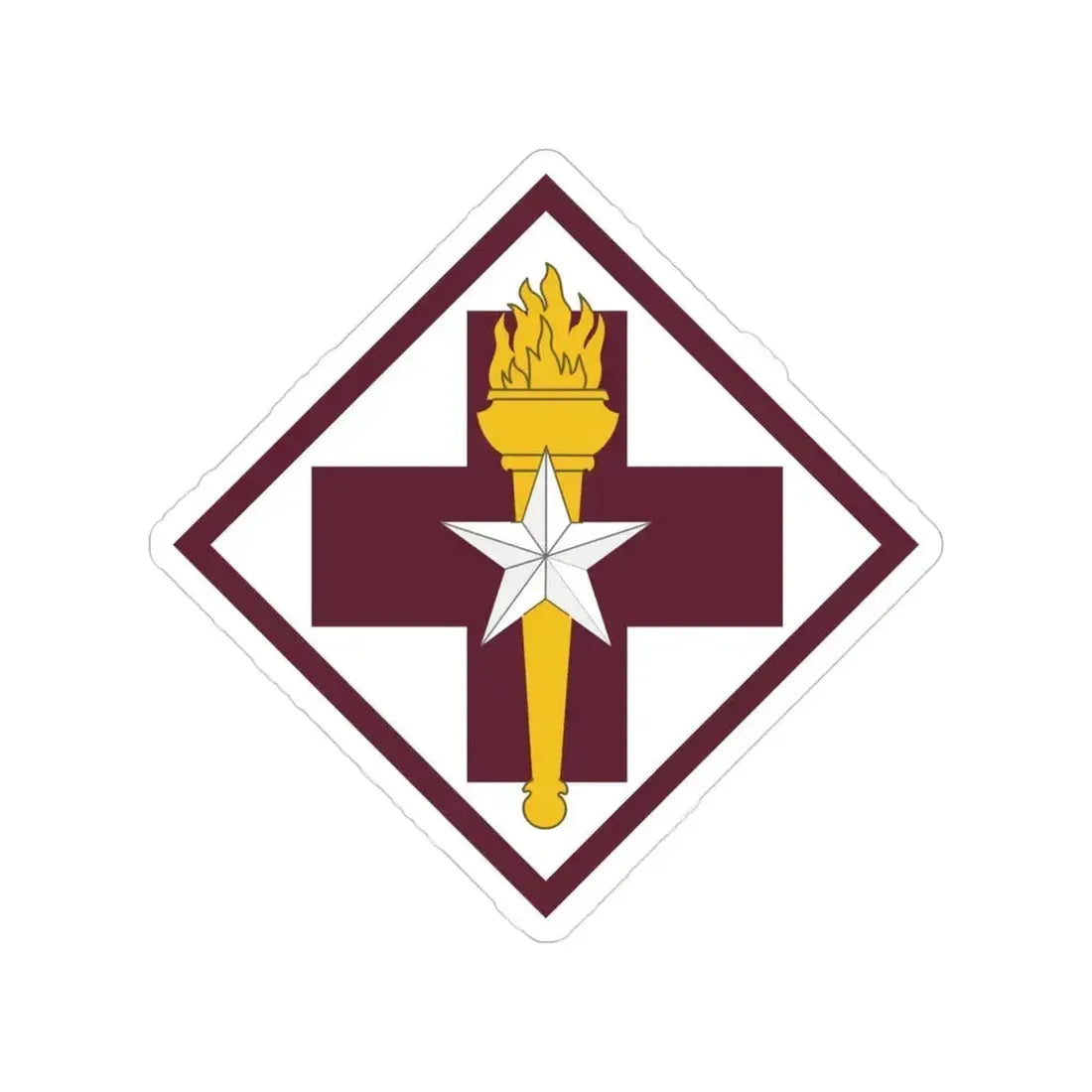 32nd Medical Brigade SSI (U.S. Army) Transparent STICKER Die-Cut Vinyl Decal 4 Inch - The Sticker Space