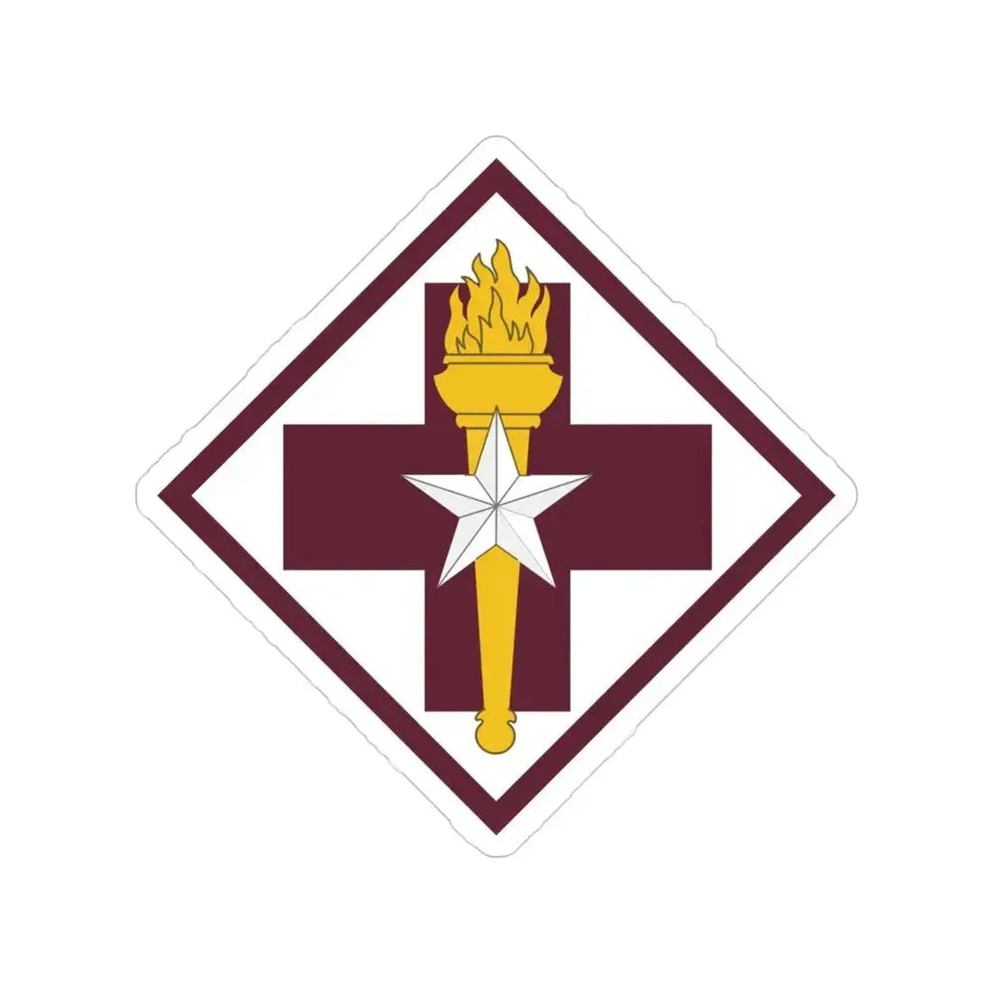 32nd Medical Brigade SSI (U.S. Army) Transparent STICKER Die-Cut Vinyl Decal 6 Inch - The Sticker Space