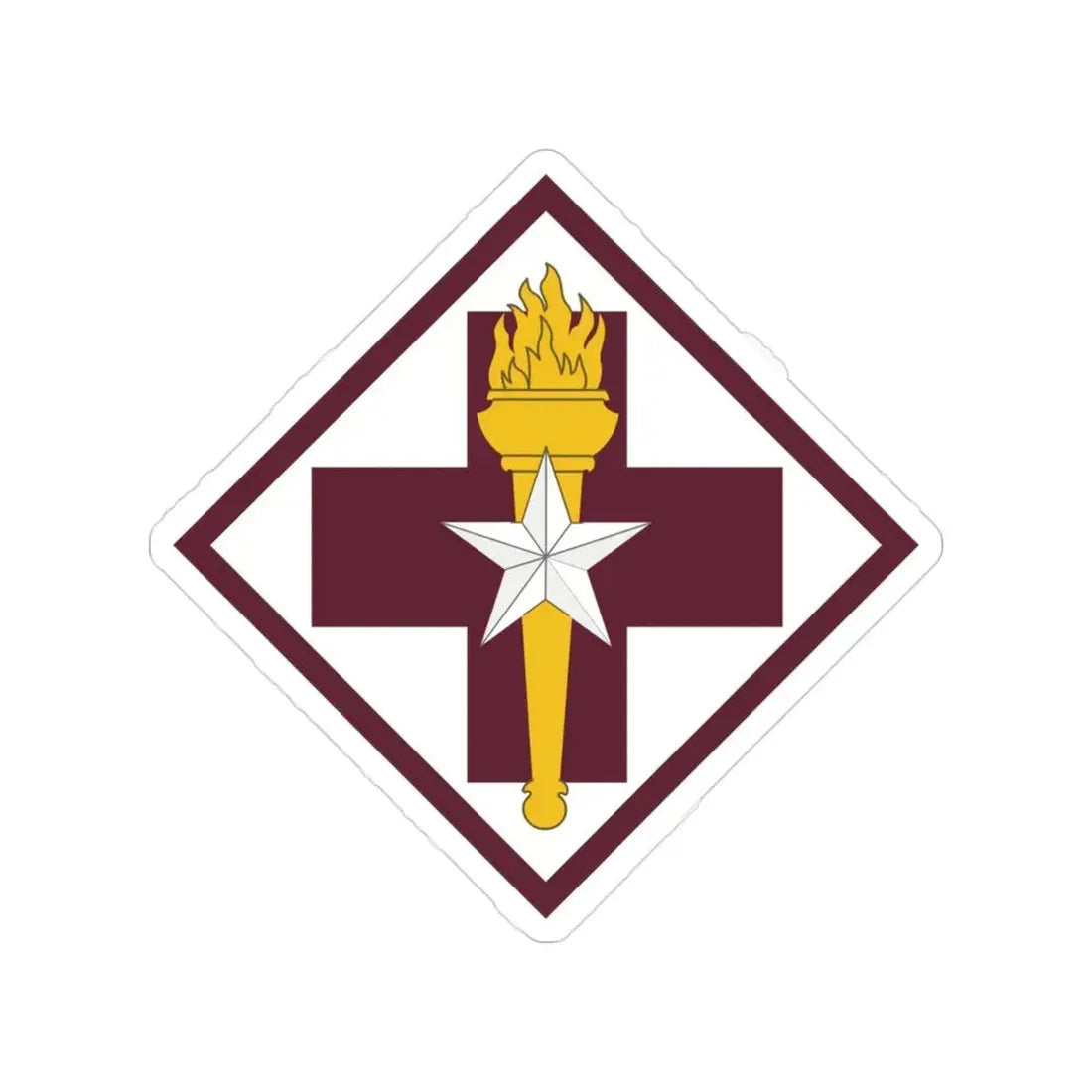 32nd Medical Brigade SSI (U.S. Army) Transparent STICKER Die-Cut Vinyl Decal - The Sticker Space