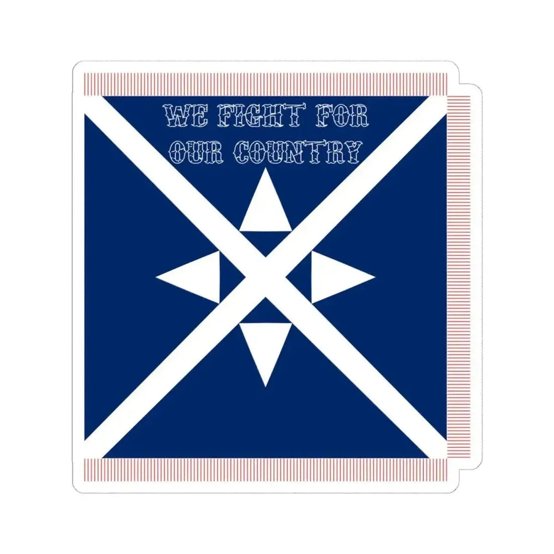 32nd Texas Cavalry (United States) STICKER Vinyl Kiss-Cut Decal 6 Inch White - The Sticker Space