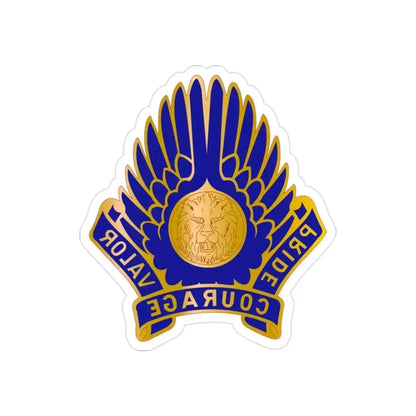 33 Aviation Group (U.S. Army) REVERSE PRINT Transparent Die-Cut STICKER 2 Inch Die-Cut Transparent - The Sticker Space