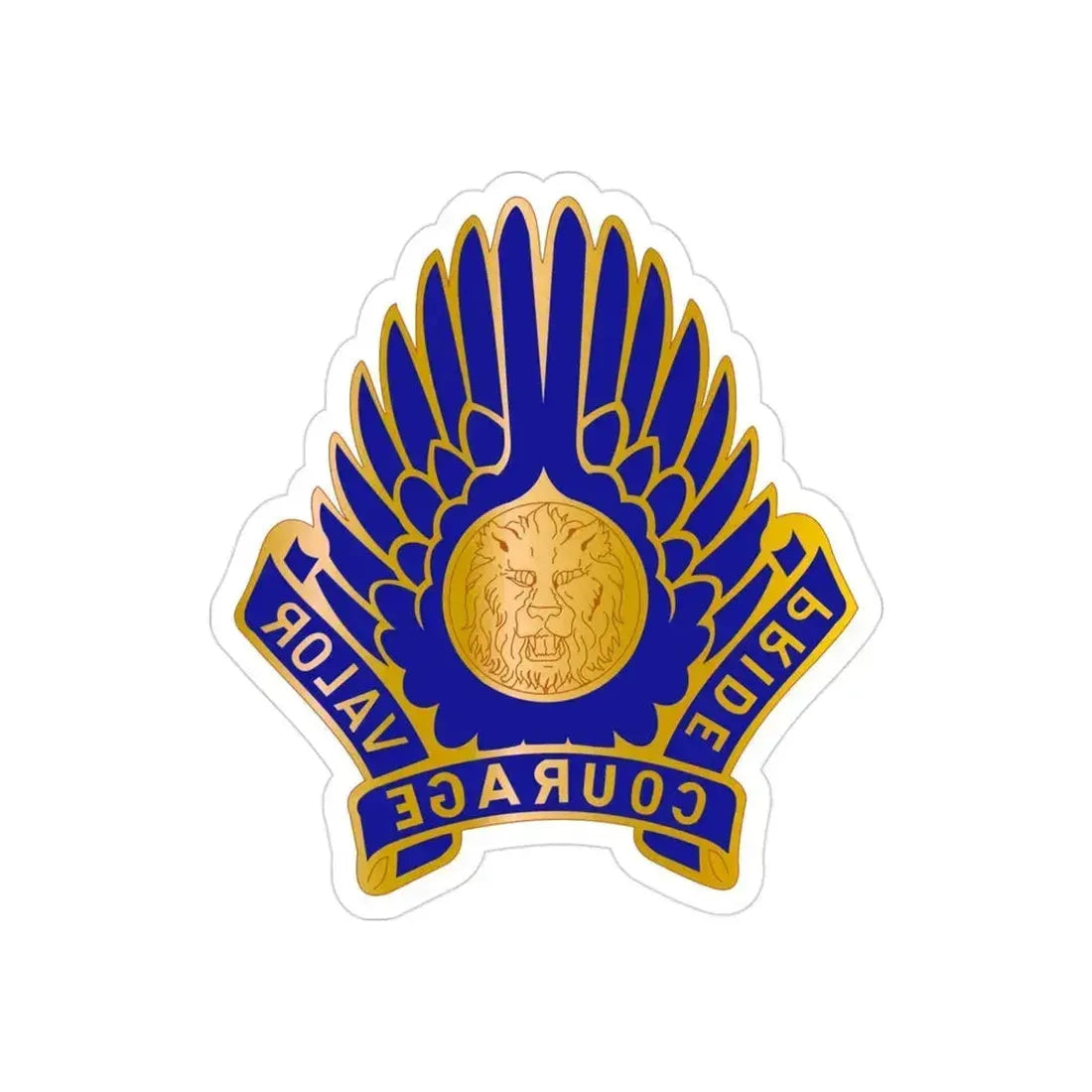 33 Aviation Group (U.S. Army) REVERSE PRINT Transparent Die-Cut STICKER 3 Inch Die-Cut Transparent - The Sticker Space