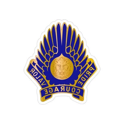 33 Aviation Group (U.S. Army) REVERSE PRINT Transparent Die-Cut STICKER 3 Inch Die-Cut Transparent - The Sticker Space