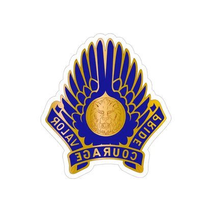 33 Aviation Group (U.S. Army) REVERSE PRINT Transparent Die-Cut STICKER 4 Inch Die-Cut Transparent - The Sticker Space