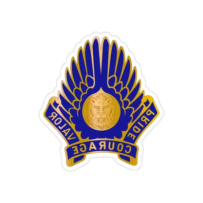 33 Aviation Group (U.S. Army) REVERSE PRINT Transparent Die-Cut STICKER 5 Inch Die-Cut Transparent - The Sticker Space