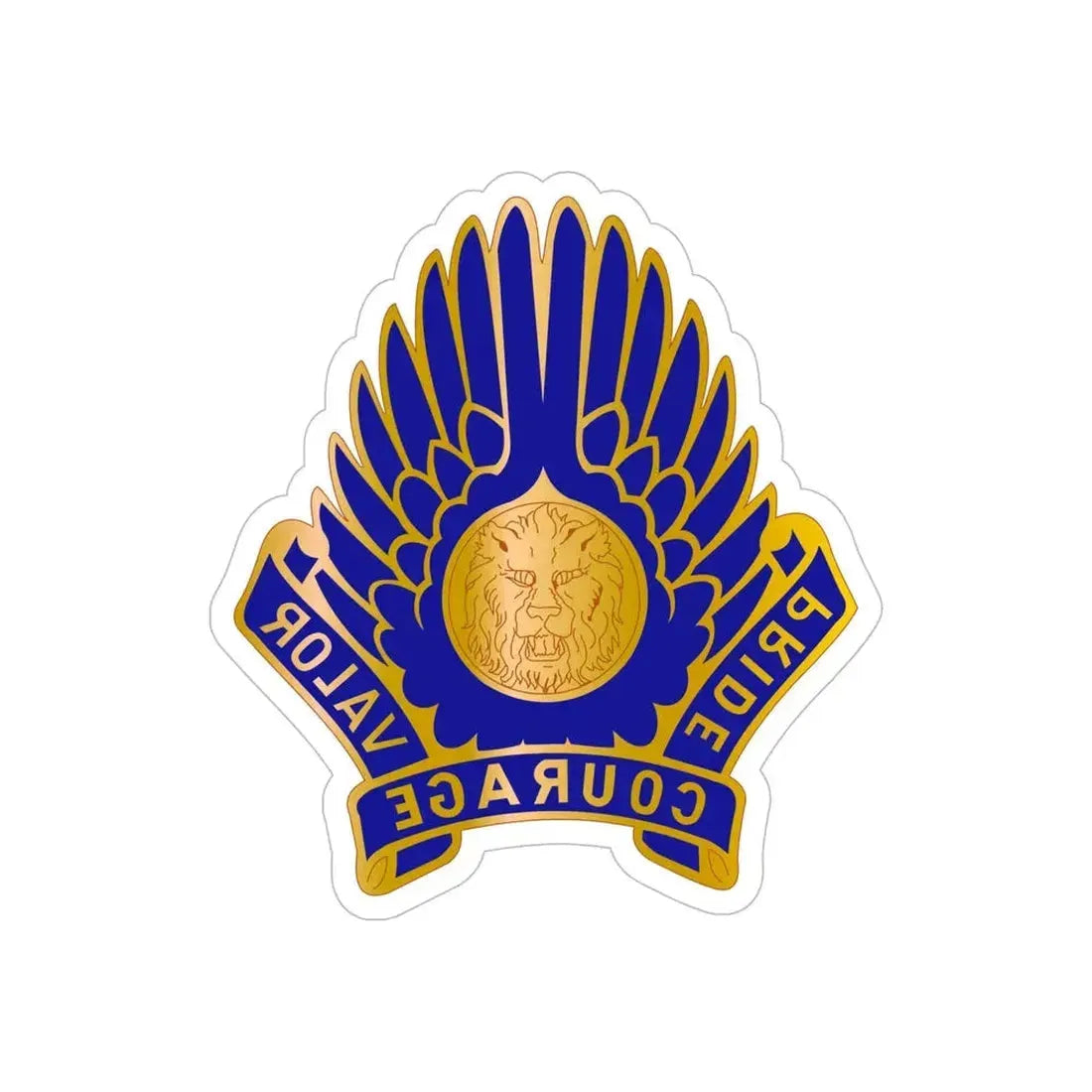 33 Aviation Group (U.S. Army) REVERSE PRINT Transparent Die-Cut STICKER - The Sticker Space