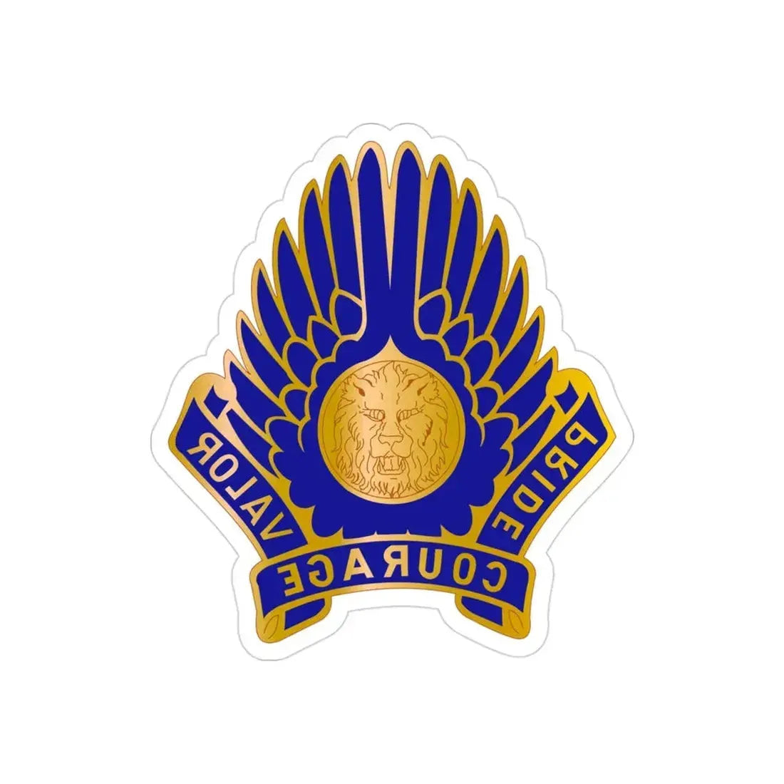 33 Aviation Group (U.S. Army) REVERSE PRINT Transparent Die-Cut STICKER - The Sticker Space