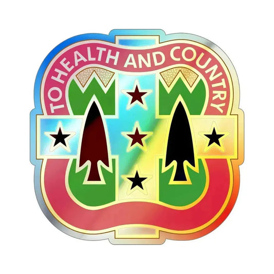 33 Field Hospital (U.S. Army) Holographic STICKER Die-Cut Vinyl Decal 6 Inch Holographic - The Sticker Space