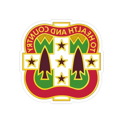 33 Field Hospital (U.S. Army) REVERSE PRINT Transparent Die-Cut STICKER 2 Inch Die-Cut Transparent - The Sticker Space