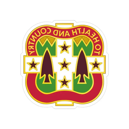 33 Field Hospital (U.S. Army) REVERSE PRINT Transparent Die-Cut STICKER - The Sticker Space