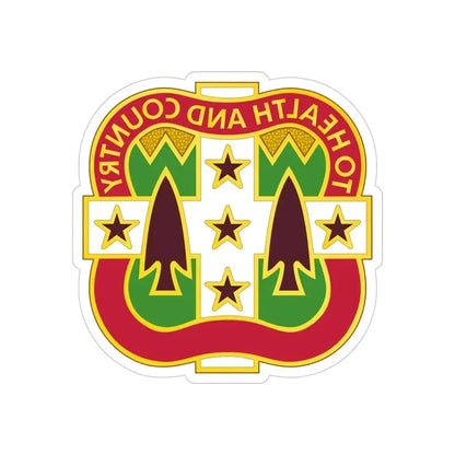 33 Field Hospital (U.S. Army) REVERSE PRINT Transparent Die-Cut STICKER - The Sticker Space