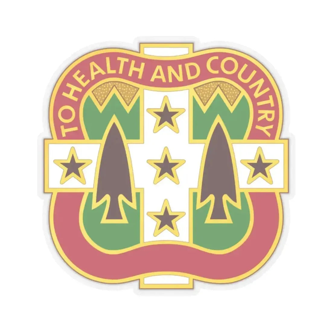 33 Field Hospital (U.S. Army) STICKER Vinyl Kiss-Cut Decal 2 Inch Transparent - The Sticker Space